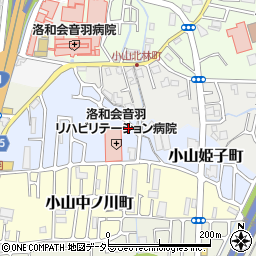 京都府京都市山科区小山北溝町31周辺の地図