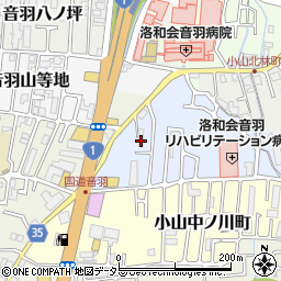京都府京都市山科区小山北溝町8-1周辺の地図