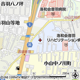 京都府京都市山科区小山北溝町8周辺の地図