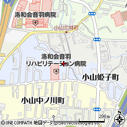 京都府京都市山科区小山北溝町37-3周辺の地図