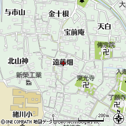 愛知県知多郡東浦町緒川遠藤畑周辺の地図