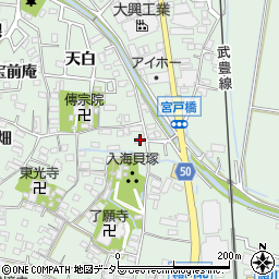 愛知県知多郡東浦町緒川屋敷壱区25周辺の地図