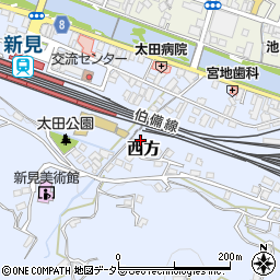 岡山県新見市西方73周辺の地図
