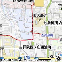 京都府京都市右京区西京極下沢町19周辺の地図