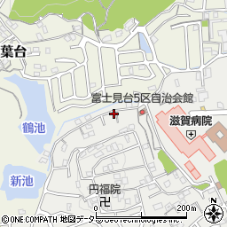 滋賀県大津市富士見台19-34周辺の地図