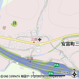 兵庫県姫路市安富町三森69周辺の地図