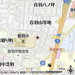京都府京都市山科区音羽前田町22周辺の地図
