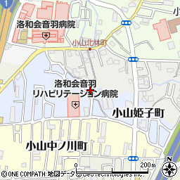 京都府京都市山科区小山北溝町38-25周辺の地図