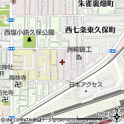 京都府京都市下京区梅小路東町周辺の地図
