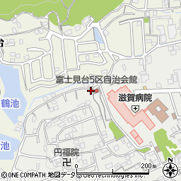 滋賀県大津市富士見台19-1周辺の地図