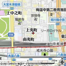 京都府京都市下京区上夷町161周辺の地図