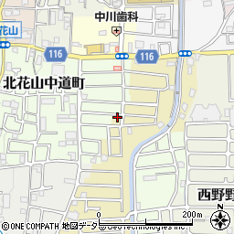 京都府京都市山科区西野楳本町25周辺の地図
