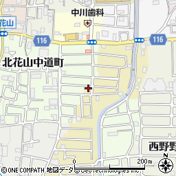 京都府京都市山科区西野楳本町25周辺の地図