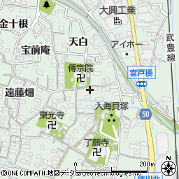 愛知県知多郡東浦町緒川屋敷壱区21周辺の地図