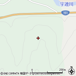 愛知県新城市名越サヲレ周辺の地図