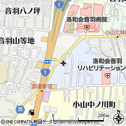 京都府京都市山科区小山北溝町6周辺の地図