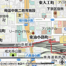 京都府京都市下京区西油小路町周辺の地図