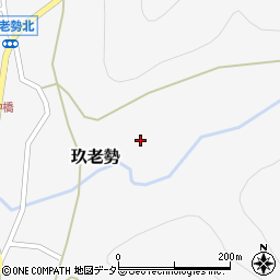 愛知県新城市玖老勢（松ノ本）周辺の地図
