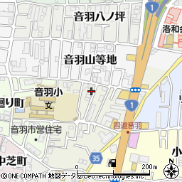 京都府京都市山科区音羽前田町20周辺の地図