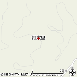 岡山県久米郡美咲町打穴里周辺の地図