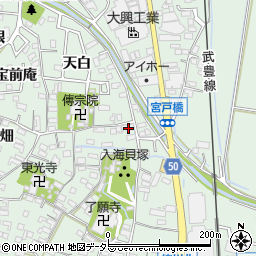 愛知県知多郡東浦町緒川屋敷壱区15周辺の地図