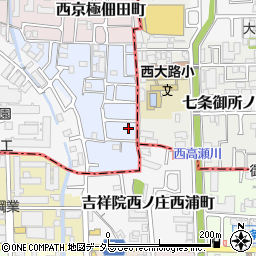 京都府京都市右京区西京極下沢町19-9周辺の地図