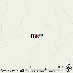 岡山県美咲町（久米郡）打穴里周辺の地図