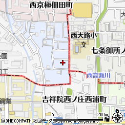 京都府京都市右京区西京極下沢町19-11周辺の地図