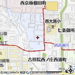 京都府京都市右京区西京極下沢町19-23周辺の地図