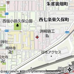 京都府京都市下京区梅小路東町33周辺の地図