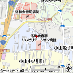 京都府京都市山科区小山北溝町38-32周辺の地図