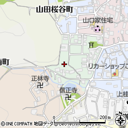 京都府京都市西京区山田南町周辺の地図