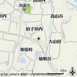 京都府亀岡市曽我部町寺拍子垣内周辺の地図