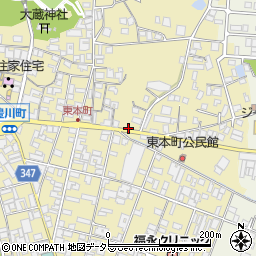 兵庫県西脇市西脇464周辺の地図
