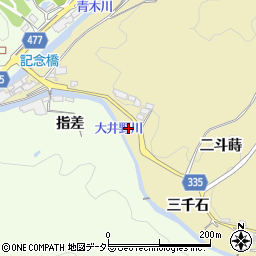 愛知県岡崎市米河内町（二斗蒔）周辺の地図