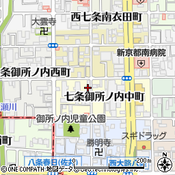 京都府京都市下京区七条御所ノ内中町12周辺の地図