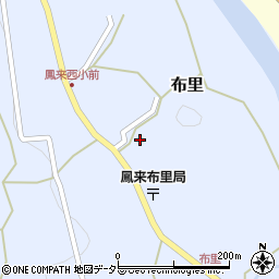 愛知県新城市布里下貝津周辺の地図