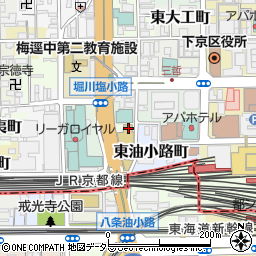セブンイレブン京都堀川塩小路南店周辺の地図