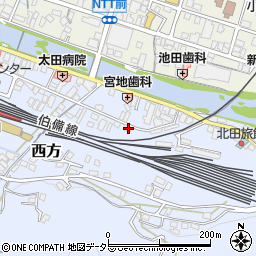 岡山県新見市西方55-7周辺の地図