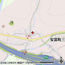 兵庫県姫路市安富町三森78周辺の地図