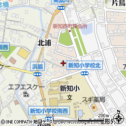 愛知県知多市新知西町周辺の地図