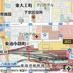 キャンパスプラザ京都　ホール周辺の地図
