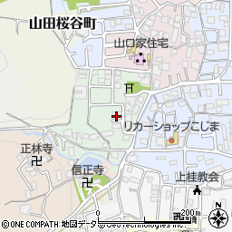 京都府京都市西京区山田南町27周辺の地図