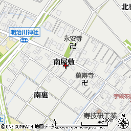 愛知県安城市浜屋町南屋敷周辺の地図