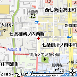 京都府京都市下京区七条御所ノ内中町1周辺の地図