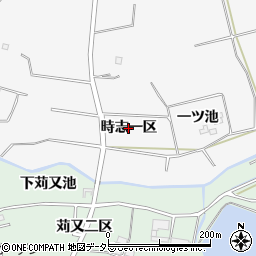 愛知県東浦町（知多郡）森岡（時志一区）周辺の地図