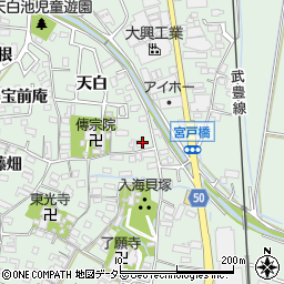 愛知県知多郡東浦町緒川天白60周辺の地図