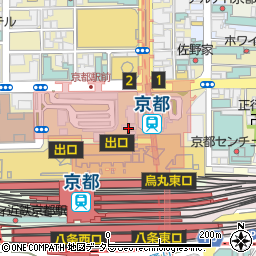 土井志ば漬本舗京都駅ポルタ店周辺の地図