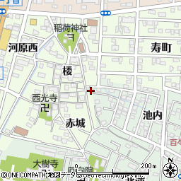 愛知県岡崎市井ノ口町楼1周辺の地図