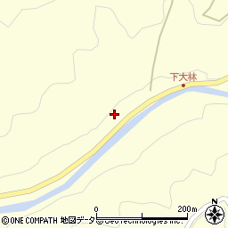 愛知県岡崎市鍛埜町下切周辺の地図